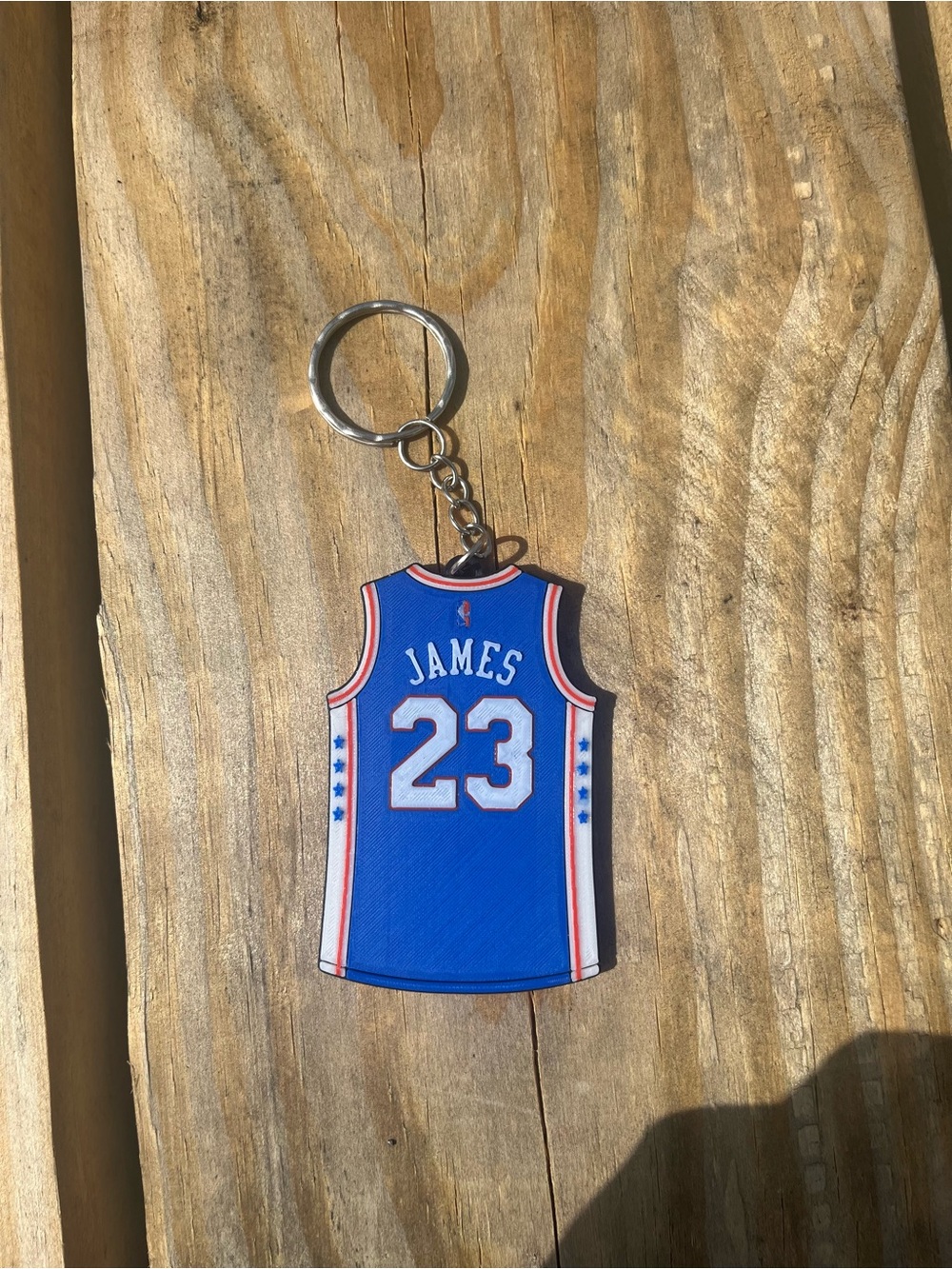 LeBron James jersey keychain